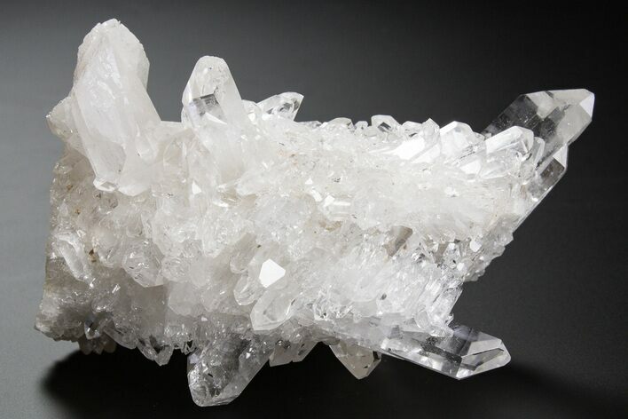 Clear Quartz Crystal Cluster - Brazil #306048